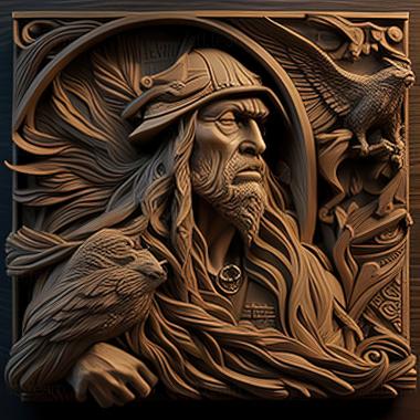 3D model Arnold Friberg American artist (STL)